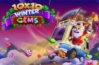 10X10 Winter Gems to zabawna gra online w dopasowywanie