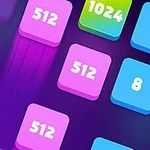 Kolorowe kwadraty z liczbami takimi jak 8, 32, 512 i 1024 na ciemnym tle