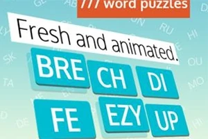 Kolorowe bloczki z literami układającymi się w różne kombinacje na jasnym tle z napisem Fresh and animated