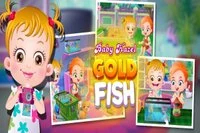 Wow!! Baby Hazel cieszy się z posiadania złotej rybki, która szczęśliwie
