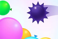 Gra Balloon Slicer to prosta łamigłówka, w której celujesz i rzucasz piłą