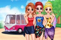 W grze Besties Summer Vacation, Besties planuje urocze letnie wakacje