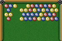 Gra w Bubble Shooter z bilami bilardowymi