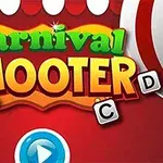 Carnival Shooter Kolorowy napis Carnival Shooter z literami A, B, C, D na czerwonym tle z rysunkiem kaczki i przyciskiem odtwarzania