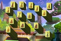 Piękna gra Mahjong Solitaire z Wieżami Chińskimi