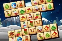 Klasyczna, uproszczona gra Mahjong w świątecznym stylu