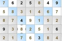 Codzienna gra Sudoku z dodatkową zasadą dla przekątnych