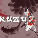 Karpie koi w wodzie z napisem Daily Kakuzu w tle