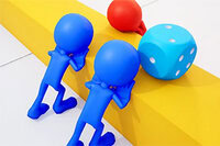 Dice Push 3D to wciągająca gra logiczna z rzutem kostką