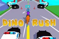 Biegnij szybko ze swoim dinozaurem w Dino Rush!