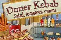 Przejdź na drugą stronę lady z Doner Kebab