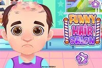 Pomóż łysiejącemu mężczyźnie w grze Funny Hair Salon!