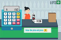 Grocery Cashier to edukacyjna gra matematyczna