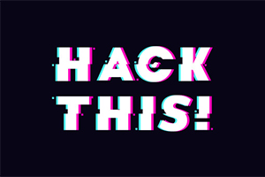 Napis HACK THIS!