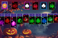 Gra Klondike na Halloween