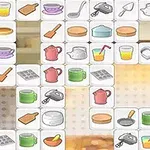 Ikony przedstawiające różne przedmioty kuchenne, takie jak filiżanki, garnki, czajniczki, i naczynia, ułożone w siatce