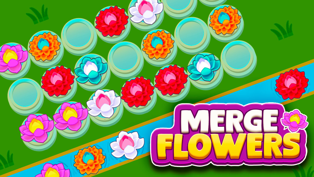 Merge Flowers 🕹️ Graj za darmo na Play123
