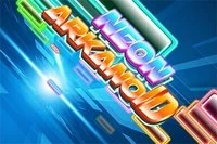 Gra Arkanoid w stylu neonowym
