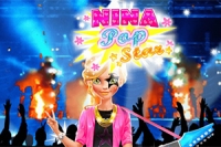 Pomóż początkującej gwieździe pop, Ninie, przygotować się do występu w