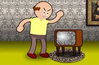 Uderzaj w telewizor, aż go zniszczysz