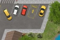 Prowadź żółtą taksówkę i zaparkuj ją na wyznaczonym miejscu parkingowym