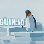 Pingwin stojący na pływającej krze lodowej z napisem Penguin