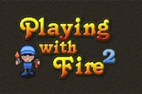 Wysadź przeciwnika w tej grze bomberman Playing With Fire!