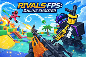 Rivals FPS: Online Shooter to szybka, klockowa strzelanka z trybem online