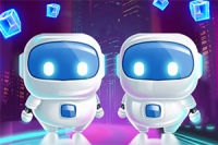 Pomóż Robo Bros zbierać jak najwięcej holo-kostek, unikając śmiertelnych