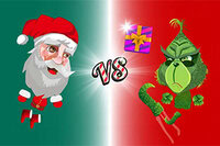 Skacz i kop pudełko z prezentem w grze Santa vs Skritch, aby zdobyć punkty i