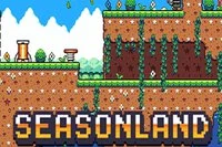 SeasonLand to klasyczna gra platformowa z pikselową grafiką 2D