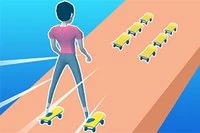 Czy osiągniesz metę w Skate Sky Roller?