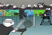 Epicka gra w badmintona z patyczakami!