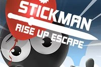 Pomóż Stickmanowi unikać przeszkód i uciec balonem
