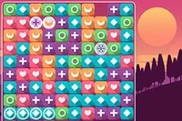 Usuń grupy 3 lub więcej bloków w relaksującej grze Sunset Valley