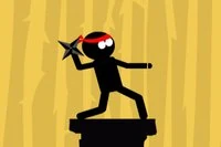 Rzucaj gwiazdki ninja w innych ninja w tej epickiej grze walki!