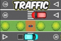 Gra Traffic polega na dotarciu do samochodu przez wszystkie drogi