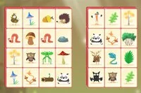 Piękna gra mahjong w lesie!
