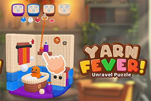 Kolorowy ekran z napisem „Yarn Fever!