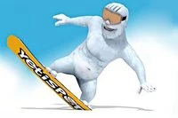 Prowadź Yeti w dół stoku i zabij pingwiny
