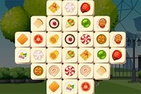 Klasyczna gra Mahjong o tematyce jedzenia