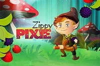 Strzelaj do jagód i orzechów, aby tworzyć kombinacje 3 w grze Zippy Pixie!